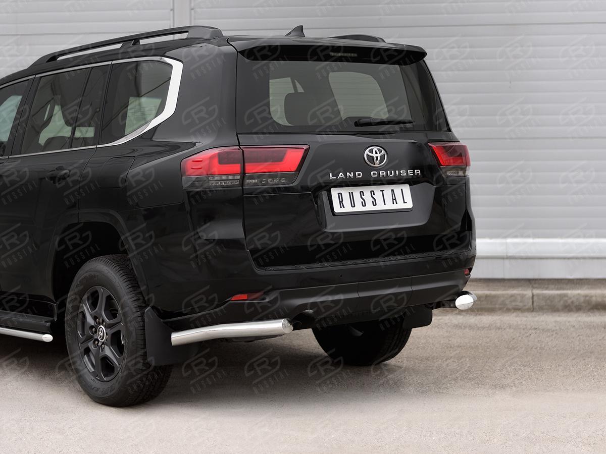 TOYOTA LAND CRUISER 300 2021 - Защита заднего бампера уголки d76 секции TLCZ-003794