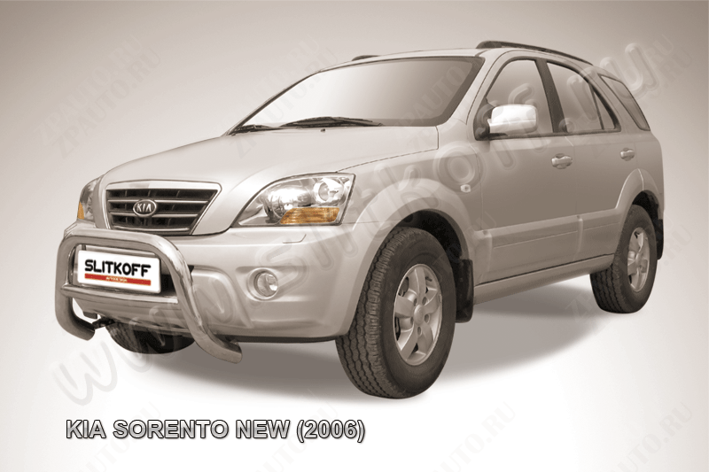 Кенгурятник d76 низкий Kia Sorento (2006-2011) , Slitkoff, арт. KSR002