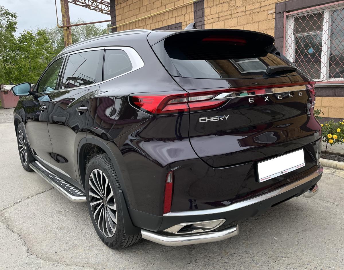 Защита заднего бампера угловая для автомобиля CHERY CheryExeed TXL 2021 арт. CHETXL.21.17