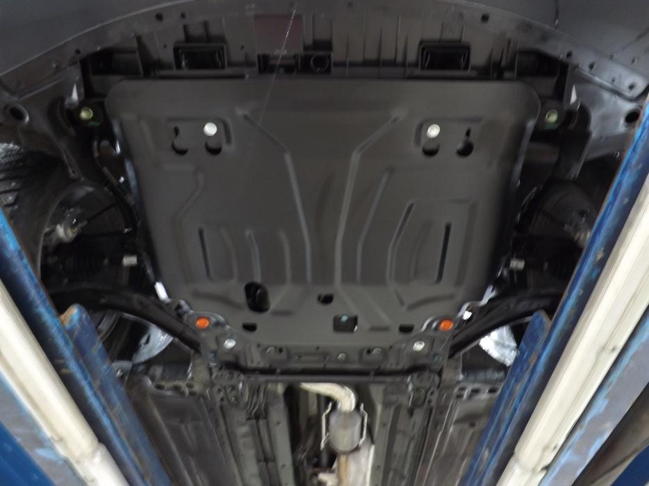 Защита  картера и КПП (увеличенная) Nissan X-Trail (T32) 2015- V-all , ALFeco, сталь 2мм, арт. ALF1553st