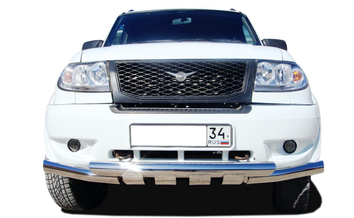 Защита переднего бампера (G) d76 для UAZ Patriot (УАЗ Патриот), UAP.05.05, Россия