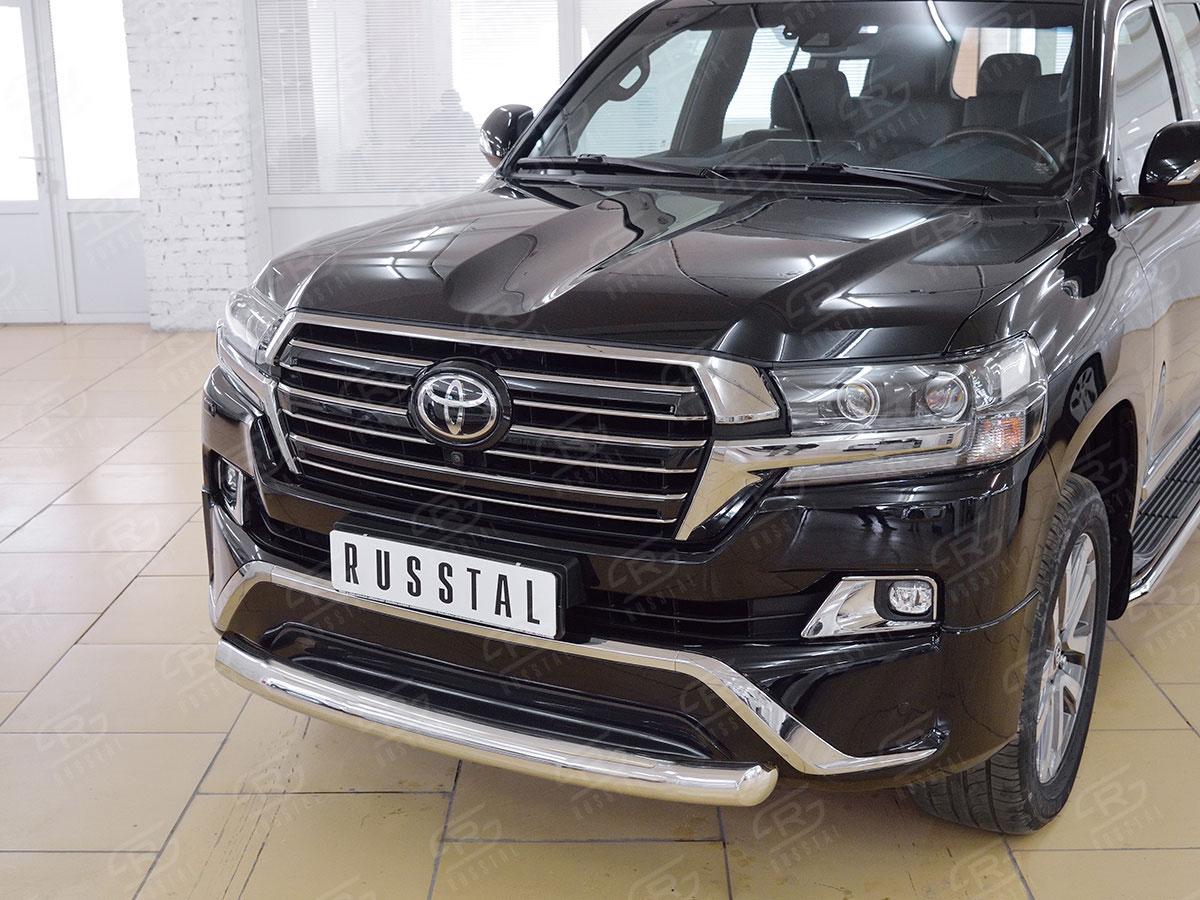 Защита переднего бампера d76 Toyota LC 200 Executive 2016, Slitkoff TLCZ-002555