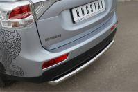 Защита заднего бампера d63 для Mitsubishi Outlander 2012, Руссталь MRZ-001056