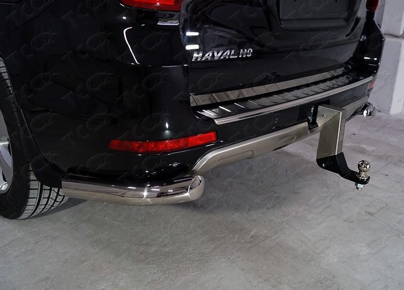 Защита задняя (уголки) 76,1 мм для автомобиля Haval H9 2017- TCC Тюнинг арт. HAVH917-19