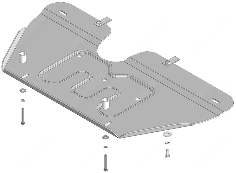 Защита алюминиевая Мотодор (Электроусилитель руля), 4 мм,  для Gac M8  2023- арт. 347802