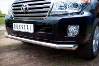 Защита переднего бампера d76L длинные для Toyota Land Cruiser 200 2012, Slitkoff TLCZ-000511