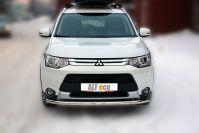 Защита передняя D 60,3 для Mitsubishi Outlander(Мицубиси Аутлендер), ALFeco арт. MITOUT-14.02