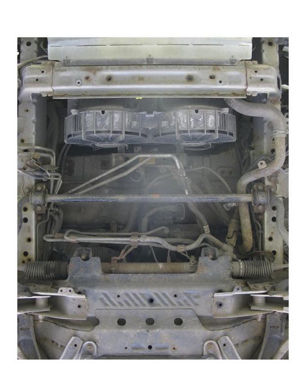 Защита стальная Мотодор (Радиатор), 2 мм, Сталь для Toyota Hiace 2004-2019 арт. 72556