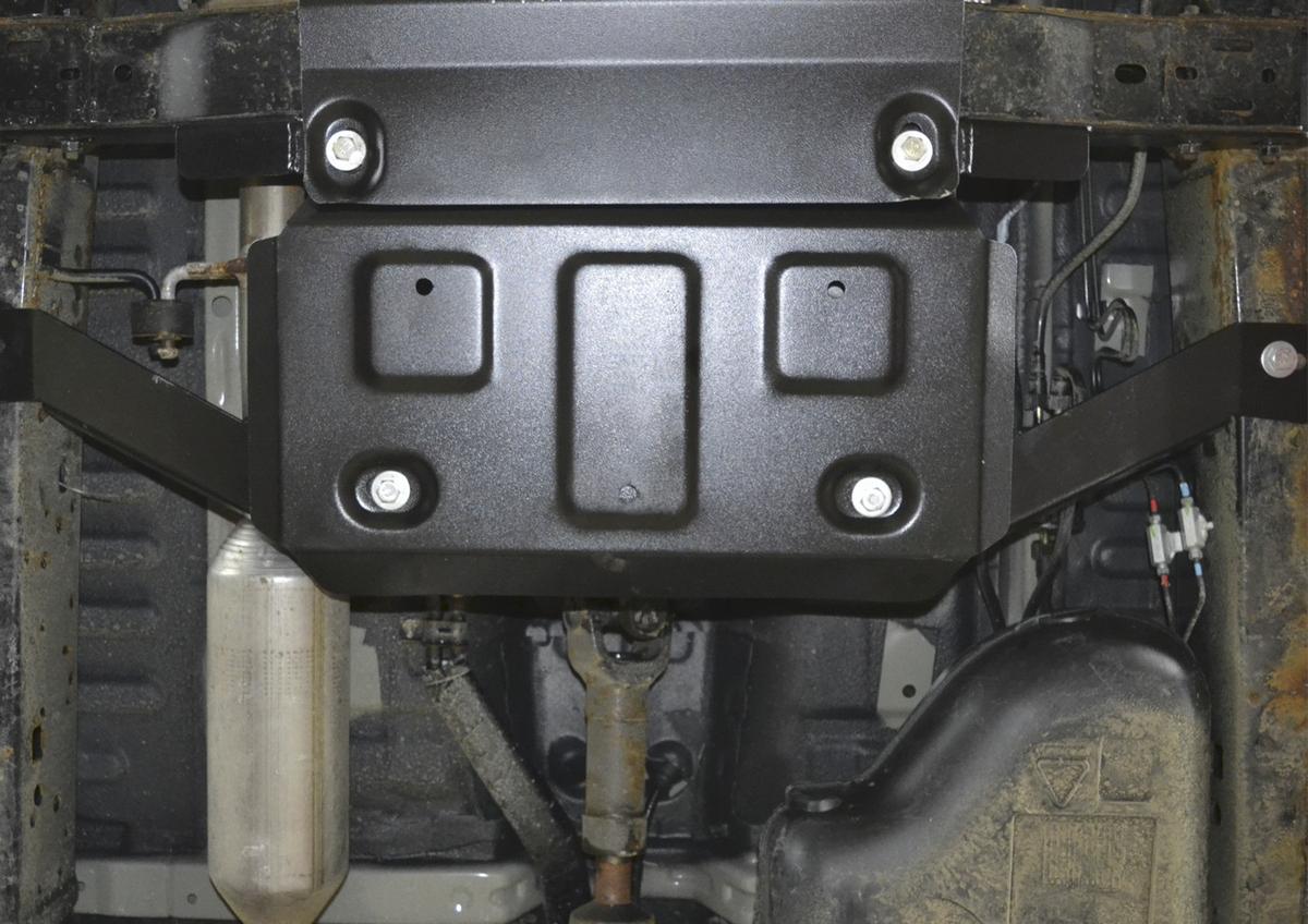 Защита РК АвтоБроня для Foton Tunland (V - 2.8D) 4WD 2017-2020, штампованная, сталь 1.8 мм, с крепежом, 111.04404.1