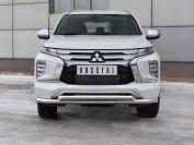 MITSUBISHI PAJERO SPORT 2021- Защита переднего бампера d57 секции-d57 дуга MPJSZ-003651