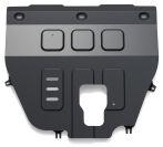 Защита картера и КПП АвтоБроня для Kia Sorento IV (V - 2.2D; 2.5; 3.5) 4WD 2020-н.в., штампованная, сталь 1.8 мм, с крепежом, 111.02853.1