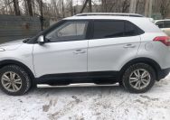 Пороги труба с проступью для автомобиля HYUNDAI Creta 2016 арт. HYC.16.93