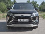 Защита переднего бампера d63 секции-d42 дуга для автомобиля Mitsubishi ECLIPSE CROSS 2018, РусСталь MEZ-003044