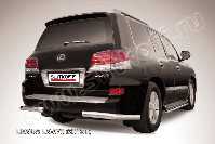 Уголки d76 Lexus LX-570 (2012-2015) Black Edition, Slitkoff, арт. LLX570-12-014BE