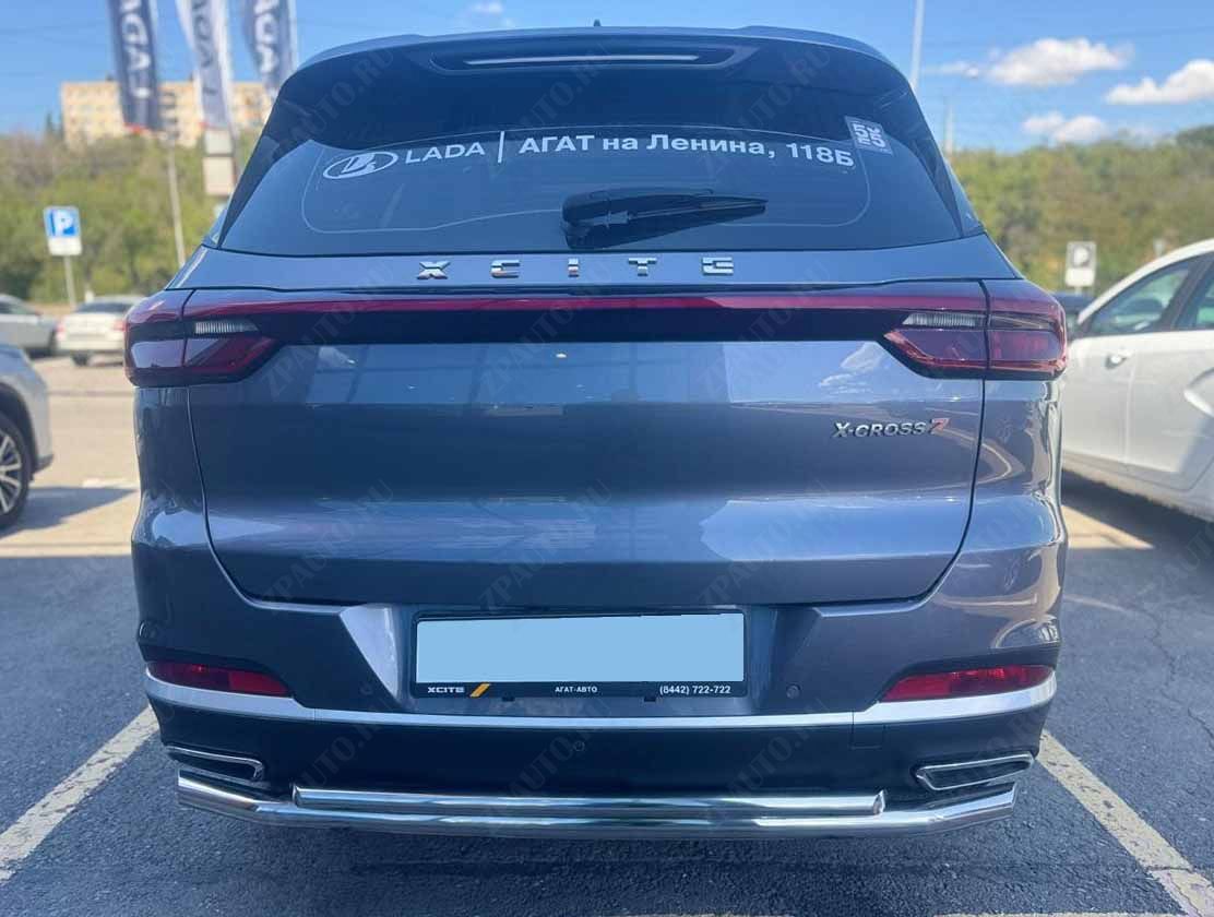 Защита заднего бампера двойная для автомобиля XCITE X-Cross 7 2024 арт. XCX-CR.7.24.16