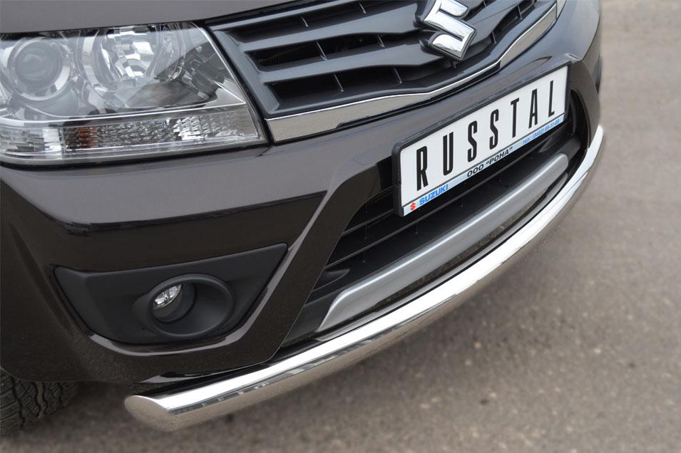Защита переднего бампера d76 для Suzuki Grand Vitara 5d 2012, Slitkoff SVZ-001091
