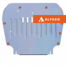 Защита  картера и КПП Volvo S60 2000-2010 V-all , ALFeco, алюминий 4мм, арт. ALF2705al