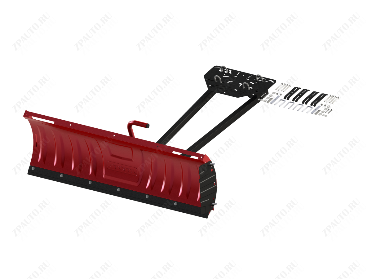 Отвал для снега с унив. креплением (красный) сталь 2 мм, STORM, арт. MP 1000 V1