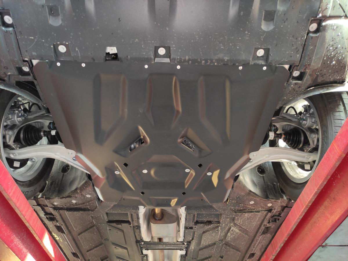 13.08K ЗАЩИТА КАРТЕРА ДВИГАТЕЛЯ И КПП МВ A-класс (W177) 2018- / В-класс (W347) 2018-/CLA (С118, Х118) / GLA (H247) / GLB (Х247) 2019- V-все (Композит 6мм)