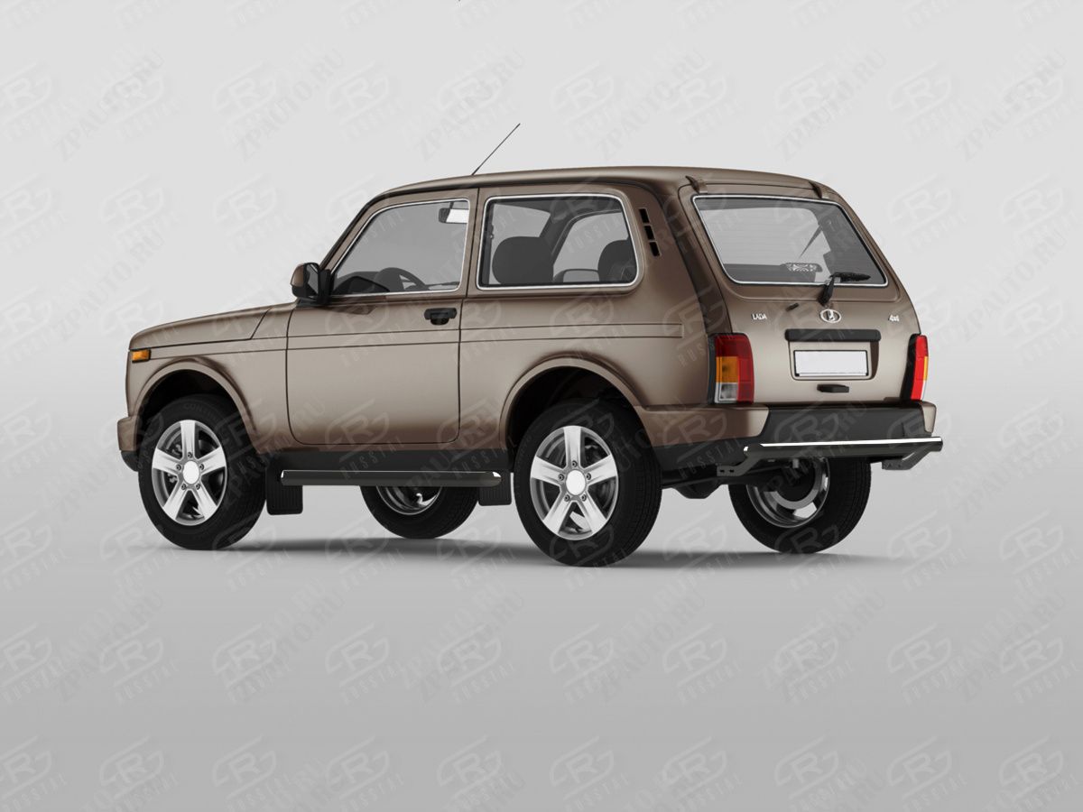 LADA 4X4 URBAN 2014- Защита заднего бампера d57 дуга black NUZ-002814CH