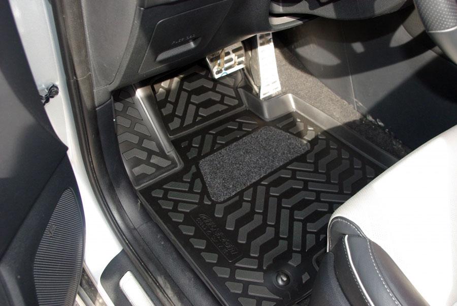 Ковры салонные модельные высокий борт 3D с подпятником для Kia Sportage IV 2016 2016-, Элерон 60849