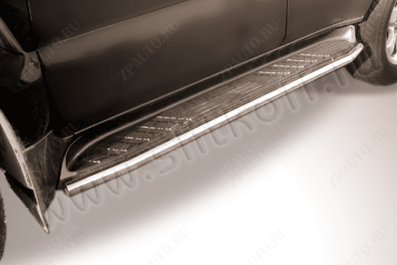 Защита штатного порога d42 Toyota Land Cruiser Prado J120 (2002-2009) , Slitkoff, арт. TLCP004