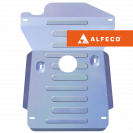 Защита  мКПП и рк UAZ Hunter 2003- V-2,7 , ALFeco, алюминий 4мм, арт. ALF3903al