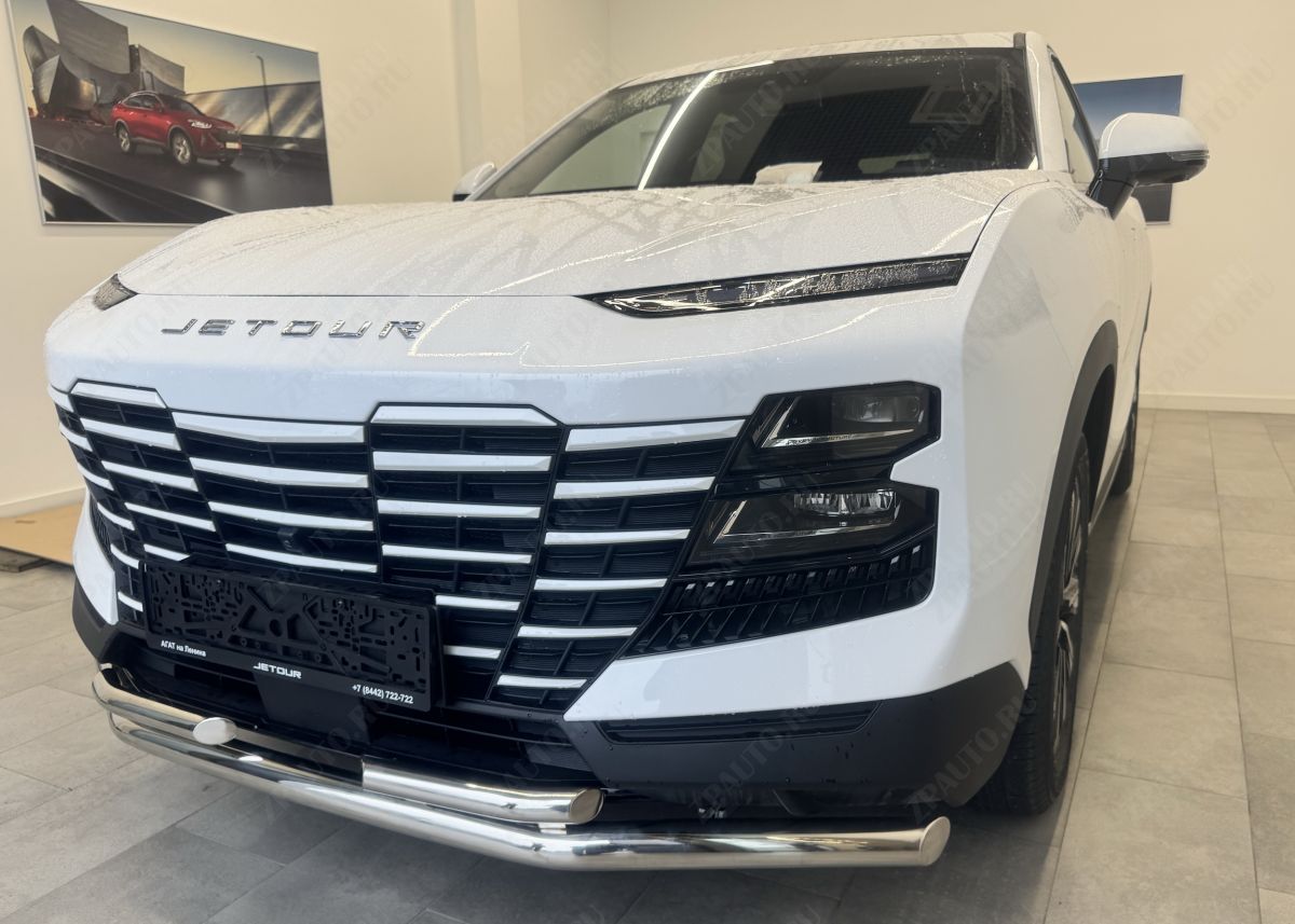 Защита переднего бампера двойная для автомобиля JETOUR Dashing 2022 арт. JET.DS.22.03
