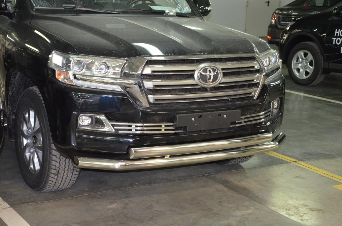 Защита переднего бампера ,овал для автомобиля TOYOTA Land Cruiser 200    2015. TLC200.15.03-75, Россия