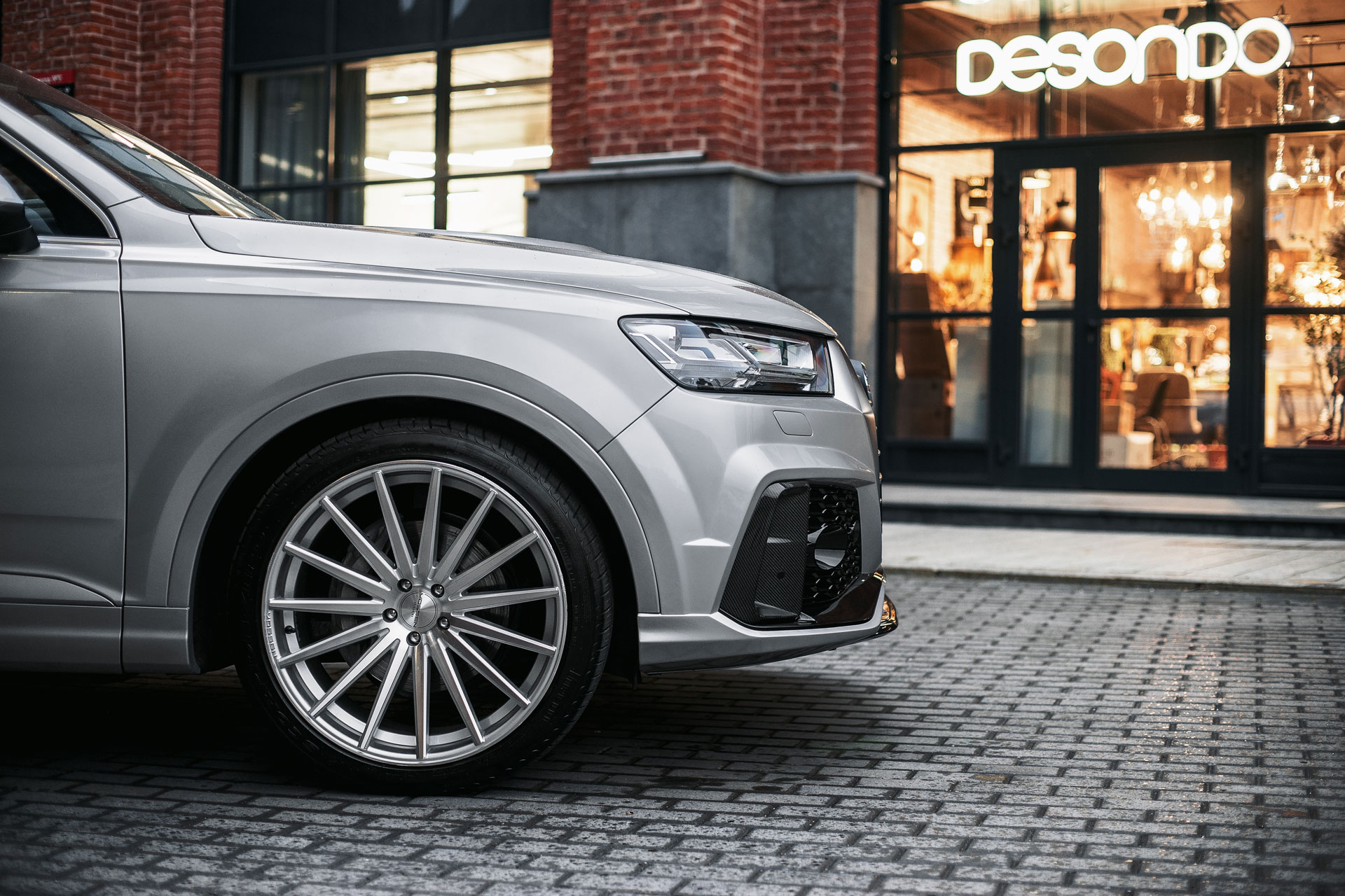 Облицовка переднего бампера в сборе для Audi Q7 S-line 2015-2020, MTR, арт. MTR-4M-150112
