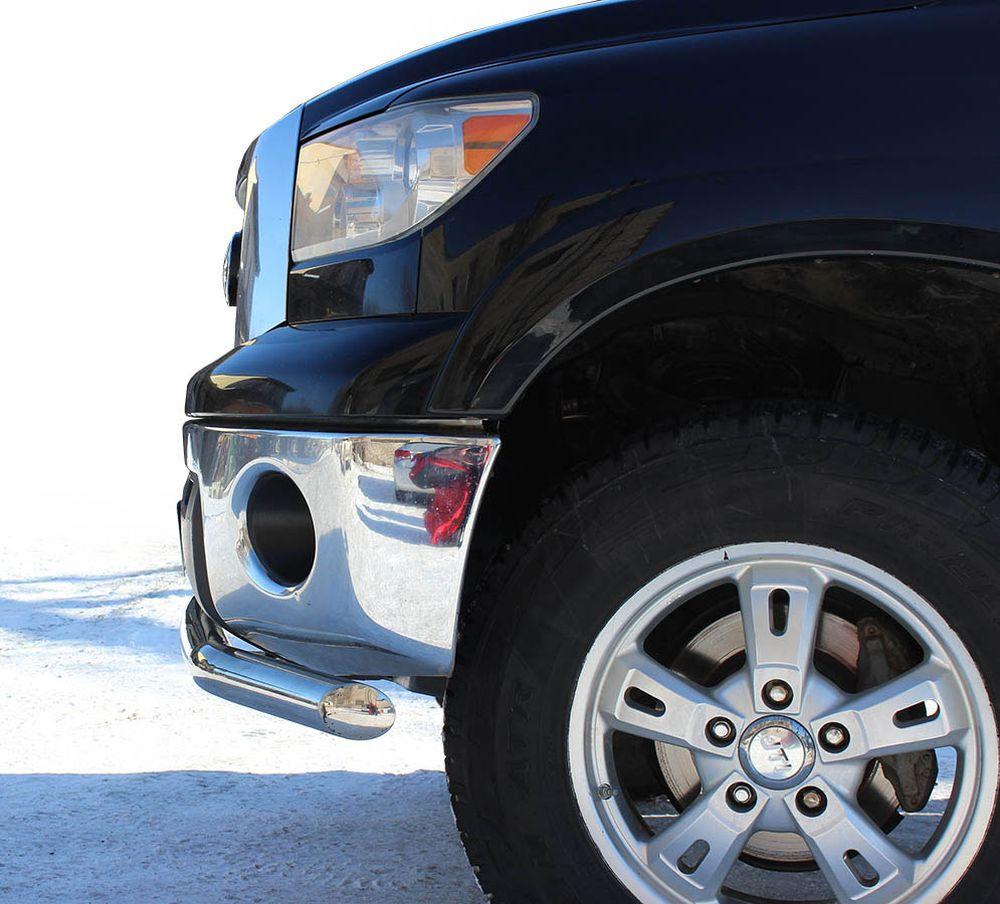 Дуга передняя по низу бампера радиусная одинарная d-76 для Toyota Tundra 2007, Технотек TTU_1.1