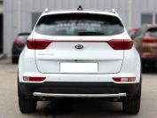 Защита заднего бампера радиусная одинарная d53 на KIA Sportage 2016 (Киа Спортейдж 2016), Технотек KSP16_3