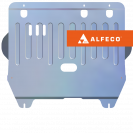 Защита  картера и КПП Peugeot 407 2004-2010 V-all , ALFeco, алюминий 4мм, арт. ALF0403al-1