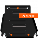 Защита  КПП MB GLE 400d (W167) 2019- V-2,9D , ALFeco, сталь 2мм, арт. ALF3623st