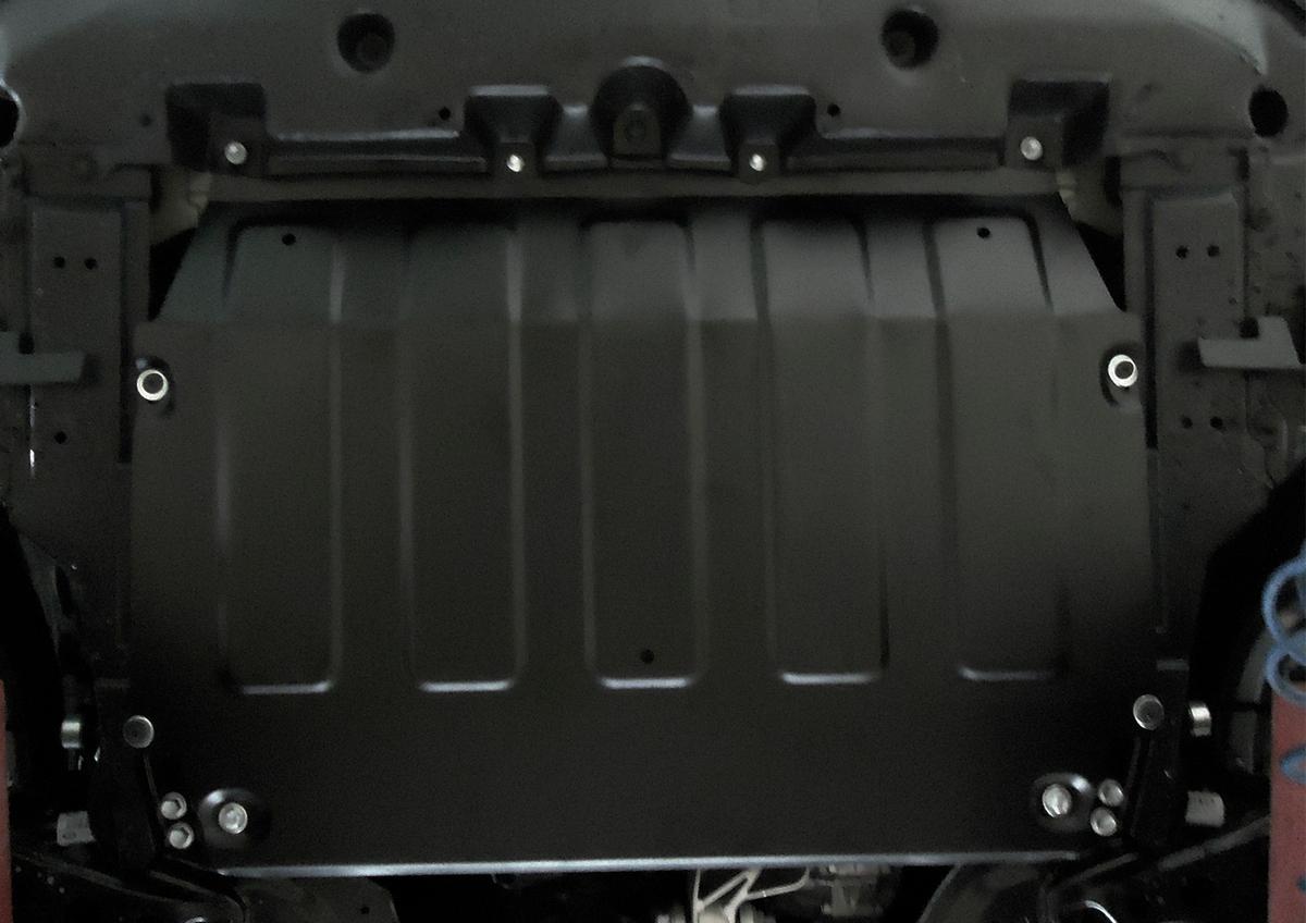 Защита картера и КПП АвтоБроня для Toyota C-HR (V - 1.2T; 1.8 Hybrid; 2.0) FWD 2018-н.в., штампованная, сталь 1.8 мм, с крепежом, 111.09524.1