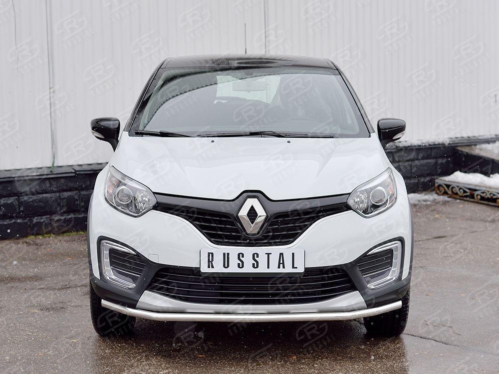 Защита переднего бампера d42 Renault Kaptur 2016, Slitkoff RKPZ-002460