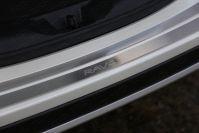Накладки на задний бампер (лист шлифованный надпись RAV4) для автомобиля Toyota RAV4 2015-