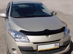 Дефлектор капота темный RENAULT MEGANE 3, hb 5D 2008-2014