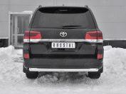 Защита заднего бампера d76 дуга TLCZ-003120 для автомобиля TOYOTA LAND CRUISER 200 2018 EXECUTIVE LOUNGE, Slitkoff