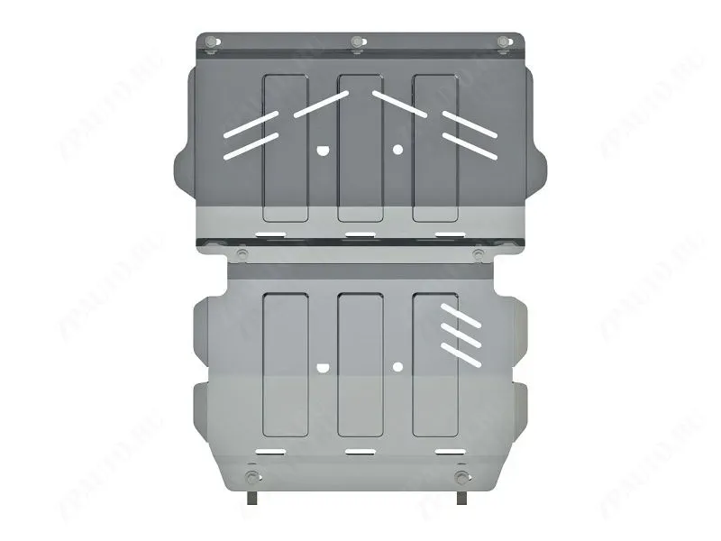 Защита радиатора и картера для MITSUBISHI Pajero Sport III  2016 -, V-2.4TD; 3.0, Sheriff, алюминий 5 мм, арт. 14.3001