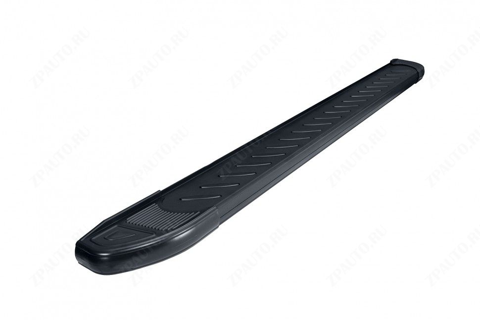 Пороги алюминиевые "Prestige Black" 1800 черные Mitsubishi L-200 Triton (2006-2015) , Slitkoff, арт. AL-ML-007