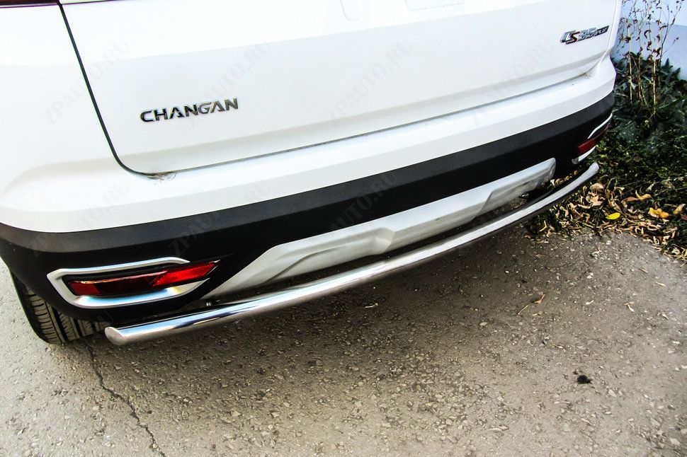 Защита заднего бампера d42 Changan CS35Plus (2018-2023) , Slitkoff, арт. CHANCS35P-007