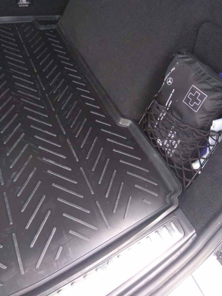 Ковер багажный модельный (высокий борт) для Mercedes-Benz GLE (W166) (2015-) , Элерон, арт. 72540