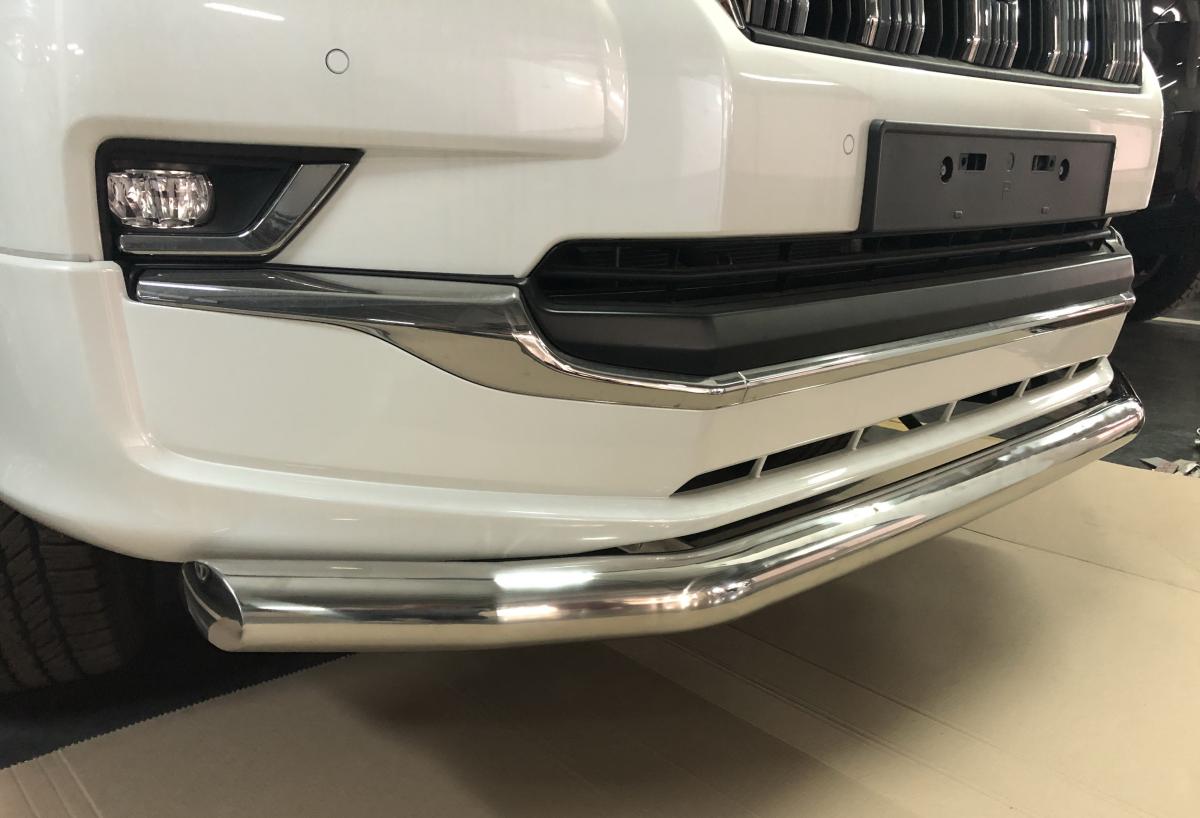 Защита переднего бампера для Toyota Land Cruiser 150 Prado 2019-, Россия TLCPS150.19.01