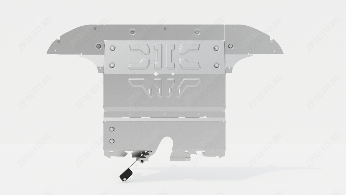 Защита электрического мотора (передняя) для VOYAH Free 318  2025 - V-1.5T AT FullWD, Sheriff, алюминий AL 4 мм, арт. 60.6534