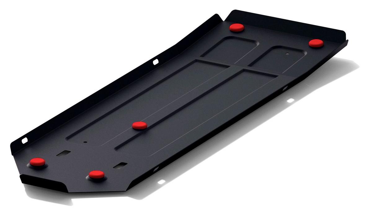 Защита топливного бака АвтоБроня для Haval H9 I рестайлинг (V - 2.0D; 2.0T) 2017-н.в., штампованная, сталь 1.8 мм, с крепежом, 111.09411.1