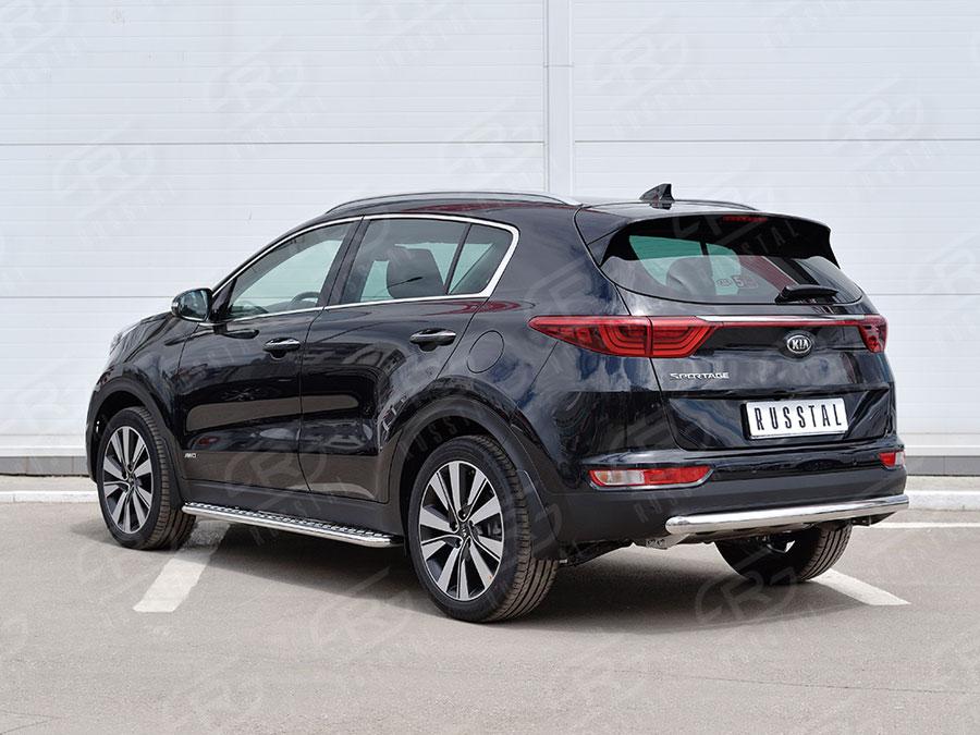Защита заднего бампера d57 Kia Sportage 2016, Slitkoff KSZ-002295