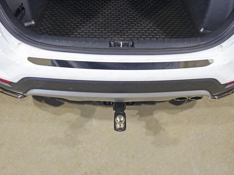 Накладка на задний бампер (лист зеркальный) для автомобиля Kia Rio X-Line 2017-