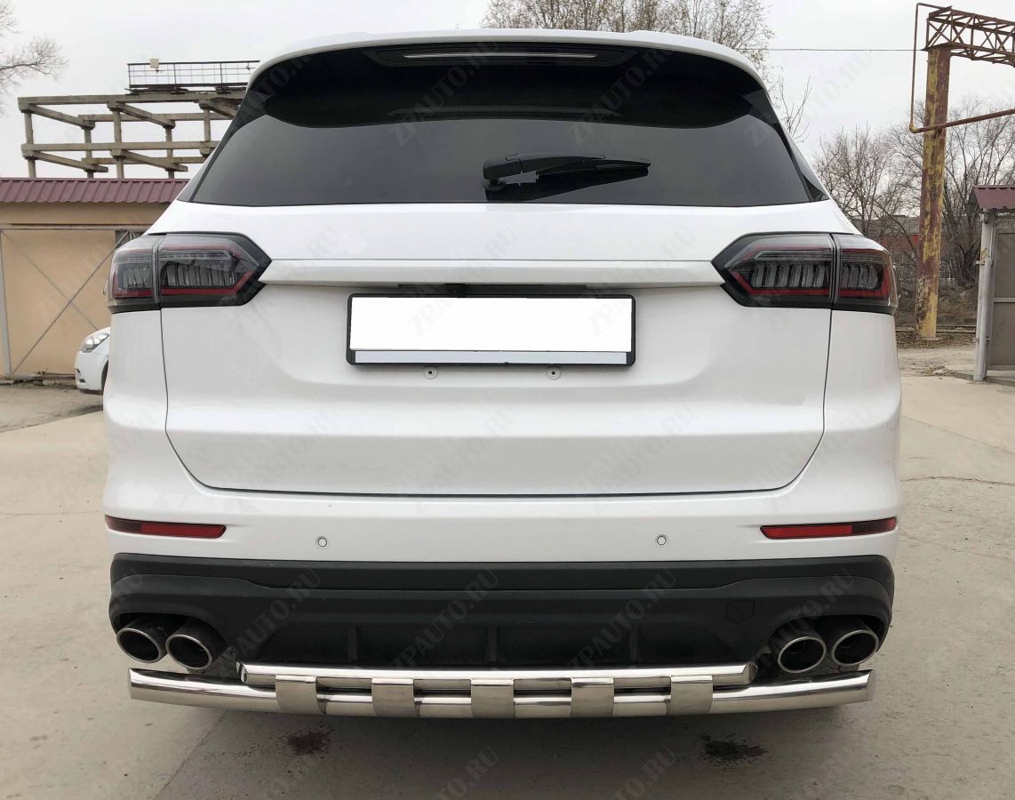 Защита заднего бампера двойная с перемычками для автомобиля XCITE X-Cross 8 2025 арт. XCX-CR.8.25.25
