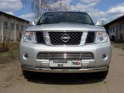 Решётка радиатора 16 мм для автомобиля Nissan Pathfinder 2010-2014, TCC Тюнинг NISPAT10-04